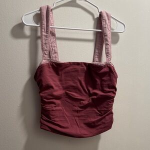 Free People Pink and Red Camisole